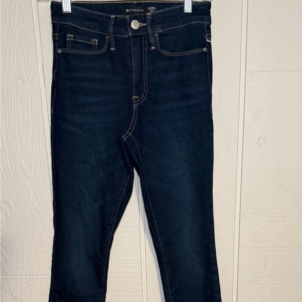 Athleta Sculptek Jeans, Size 0, Dark Blue  Denim NWOT